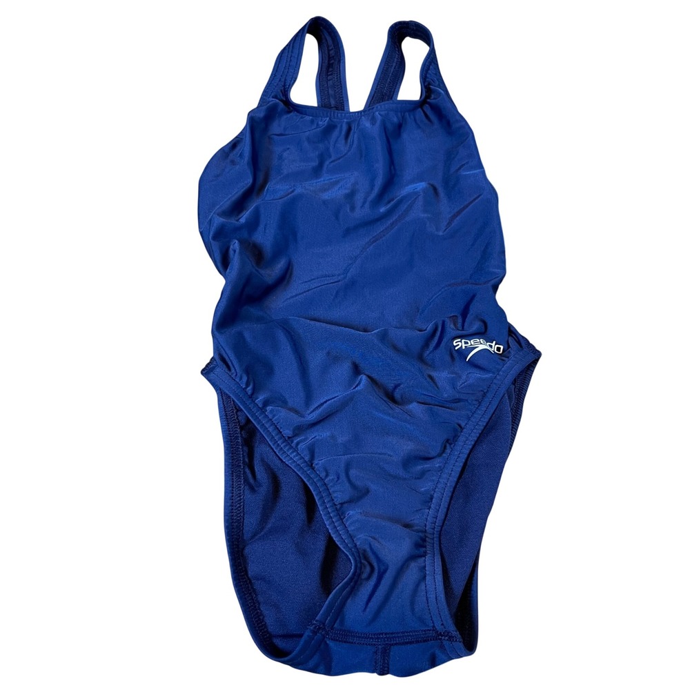 Speedo Pro LT Youth Girls One Piece Swimsuit Team Navy Blue Size 26 88191481434